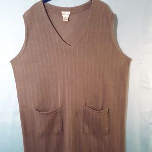 Grey Pin Striped Dress